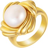 Жіноча золота каблучка з перлами, 1668369
