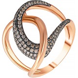 Женское золотое кольцо с бриллиантами, 1668625
