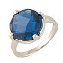 Женское серебряное кольцо с синт. топазом - фото 1