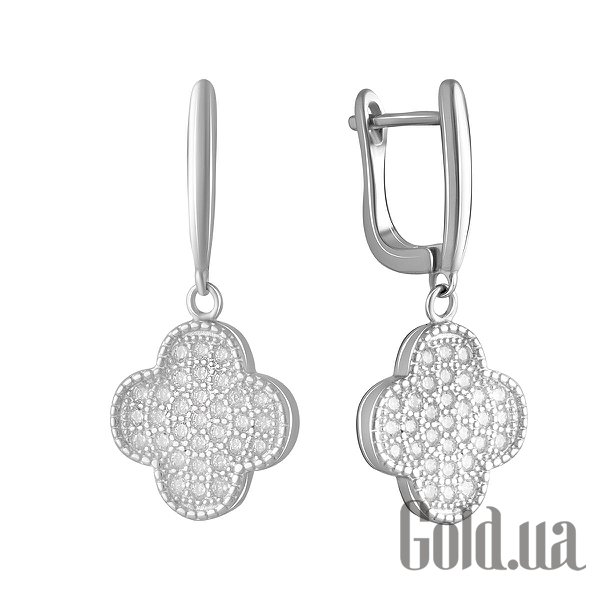

Серьги с подвесками Fresh Jewelry, Серебряные серьги с куб. циркониями