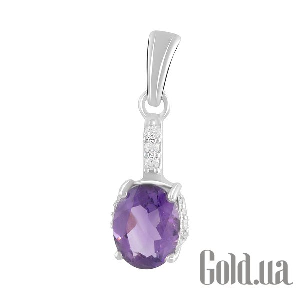 

Женские кулоны Fresh Jewelry, Серебряный кулон с куб. циркониями и аметистом