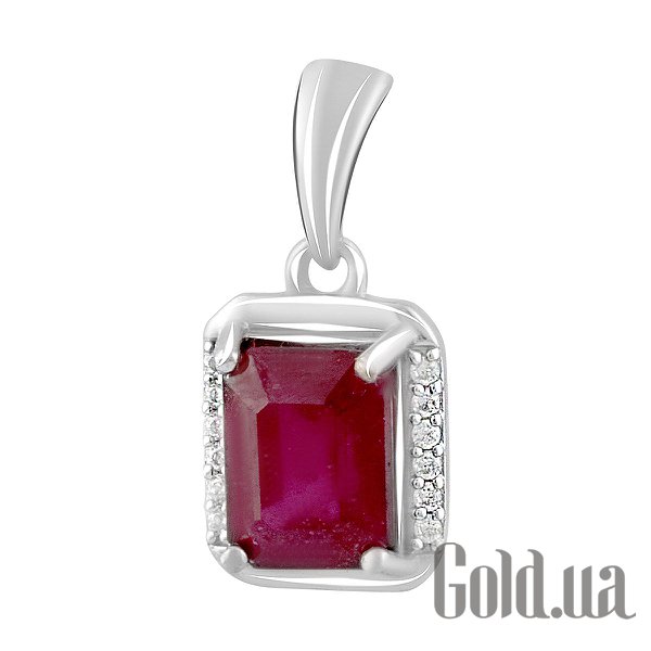 

Женские кулоны Fresh Jewelry, Серебряный кулон с куб. циркониями и рубином