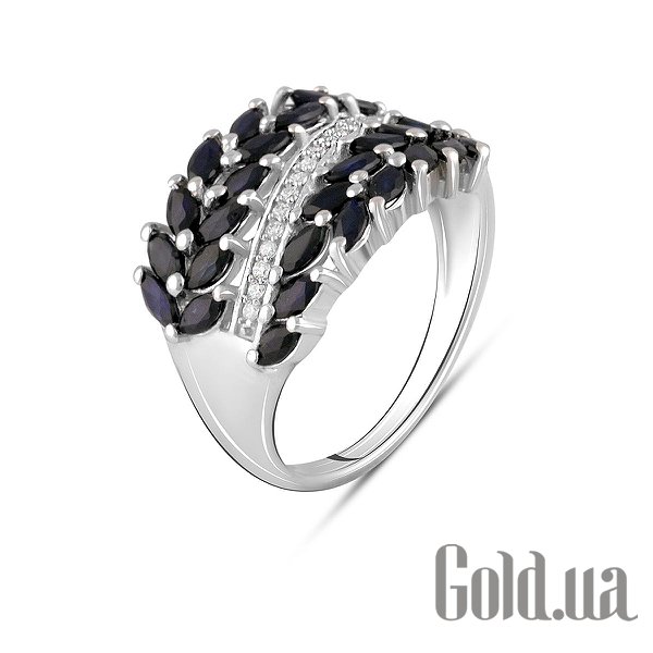 

Женские кольца Fresh Jewelry, Женское серебряное кольцо с куб. циркониями и сапфирами, 18