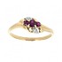 Женское золотое кольцо с рубинами и бриллиантами - фото 1