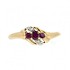 Женское золотое кольцо с рубинами и бриллиантами - фото 2