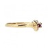 Женское золотое кольцо с рубинами и бриллиантами - фото 3