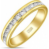 Золотое обручальное кольцо с бриллиантами, 1602834