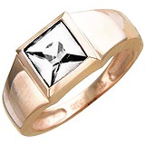 Мужское золотое кольцо с куб.  цирконием, 1604370