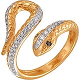 Женское золотое кольцо с куб. циркониями, 1615890