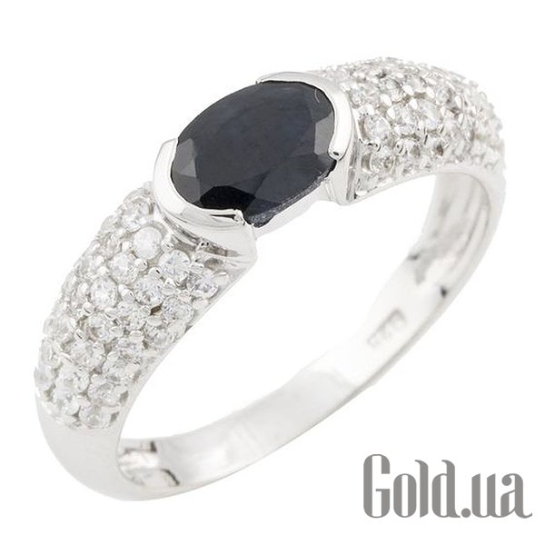 

Женские кольца Fresh Jewelry, Женское серебряное кольцо с сапфиром и куб. циркониями, 17.5