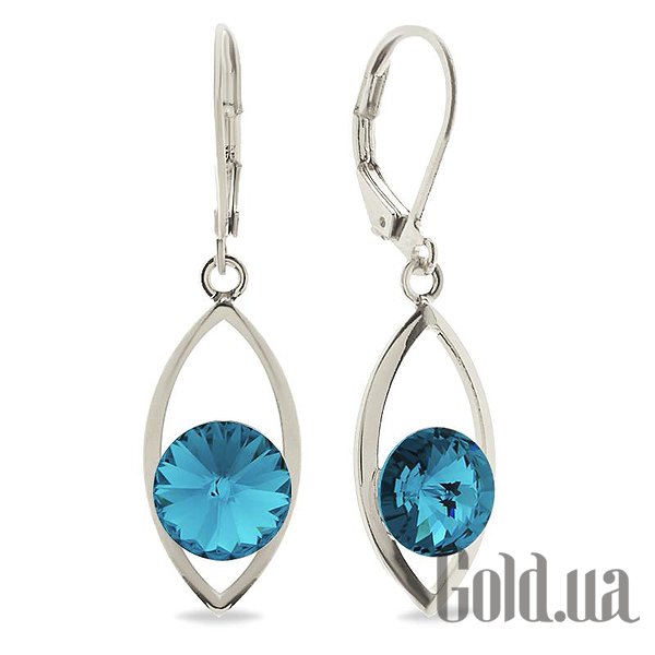 

Серьги с подвесками Kobi, Стальной, Серьги с кристаллами Swarovski