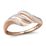 Женское золотое кольцо с бриллиантами, 1645330