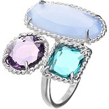Женское серебряное кольцо с ювелирным стеклом, 1646610
