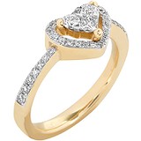 Золотое кольцо с бриллиантами, 1673234