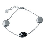 Женский серебряный браслет с эмалью, 1691922