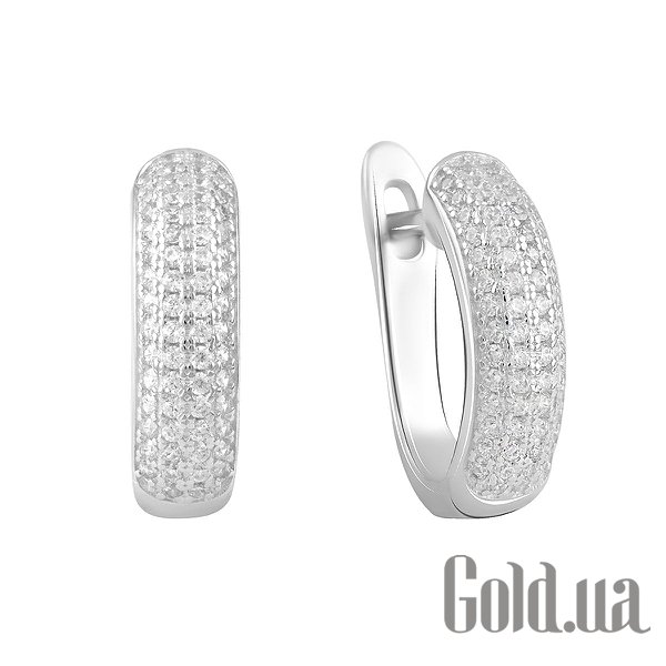 

Серьги Fresh Jewelry, Серебряные серьги с куб. циркониями
