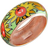SOKOLOV Женское серебряное кольцо с эмалью в позолоте, 1613331