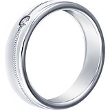 Золотое обручальное кольцо с бриллиантом, 1625363