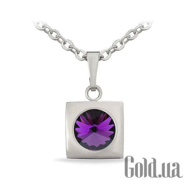 

Женские колье и кулоны Kobi, Стальной, Кулон с цепочкой с кристаллом Swarovski