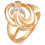 Женское золотое кольцо с бриллиантами, 1647891
