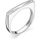 Женское серебряное кольцо с куб. циркониями, 1649427