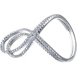 Женское серебряное кольцо с куб. циркониями, 1668883