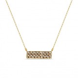 Колье с кристаллами Swarovski в позолоте, 1764883