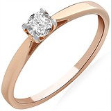 Золотое кольцо с бриллиантом, 1770771