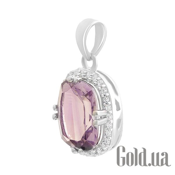 Жіночі кулони Fresh Jewelry Срібний кулон з куб. цирконіями і аметистом
