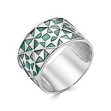 Женское серебряное кольцо с эмалью, 1515796