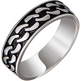 Мужское серебряное кольцо с эмалью, 1610772