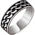 Мужское серебряное кольцо с эмалью - фото 1