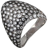 Женское серебряное кольцо с куб. циркониями, 1620756
