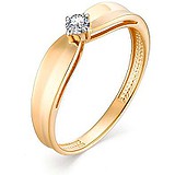 Золотое кольцо с бриллиантом, 1622804