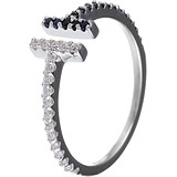 Женское серебряное кольцо с куб. циркониями, 1668884