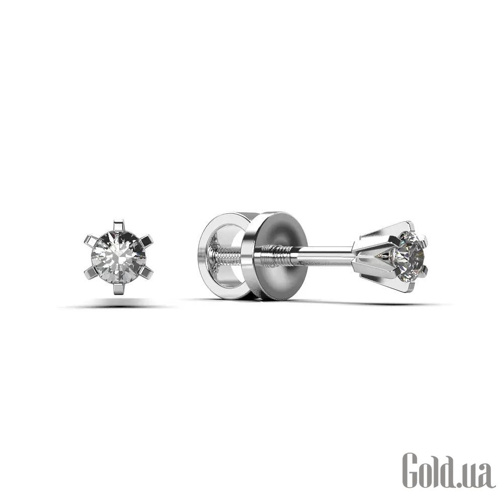 Золотые серьги с бриллиантами lun316621121b
