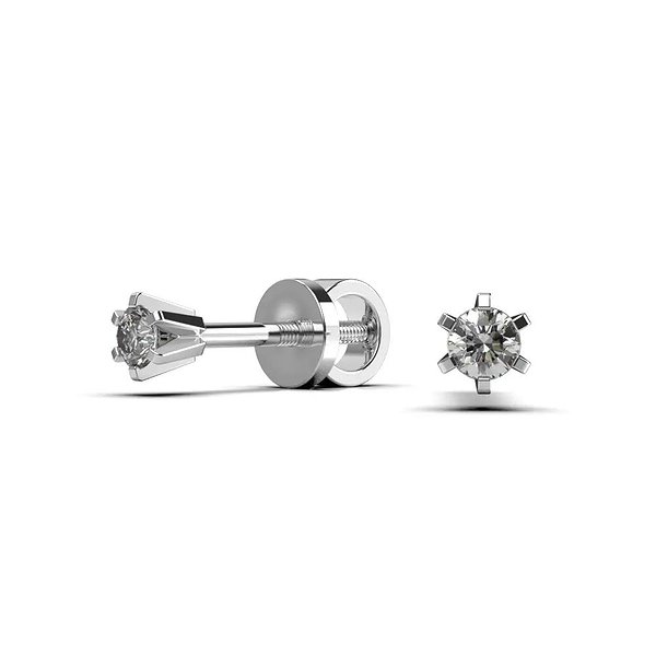 Золотые серьги с бриллиантами lun316621121b – изображение 4