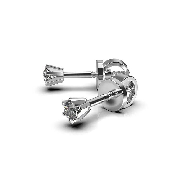 Золотые серьги с бриллиантами lun316621121b – изображение 5