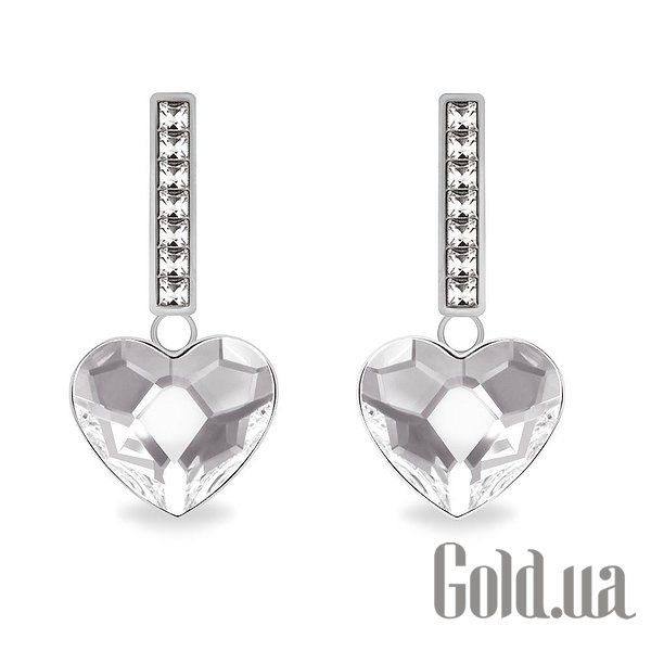 

Серьги с подвесками Spark, Стальной, Серьги с кристаллами Swarovski