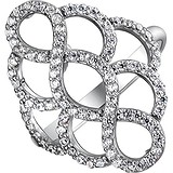 Женское серебряное кольцо с куб. циркониями, 1546005