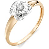 Женское золотое кольцо с бриллиантом, 1603093