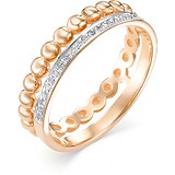 Женское золотое кольцо с бриллиантами, 1604373