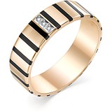 Золотое обручальное кольцо с бриллиантами, 1605653