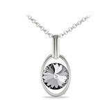 Кулон с цепочкой с кристаллом Swarovski, 1626389