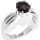 Silver Wings Женское серебряное кольцо с раухтопазом, 1630741