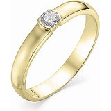 Золотое кольцо с бриллиантом, 1666581