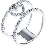 Серебряное кольцо с куб. циркониями, 1668885