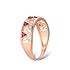 Женское золотое кольцо с бриллиантами и рубинами - фото 3