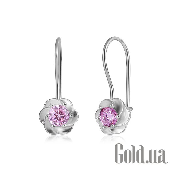 

Серьги Silvex925, Серебряные серьги с куб. циркониями