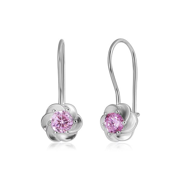 Серебряные серьги с куб. циркониями